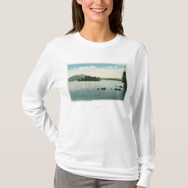 Lake View of the Belknap Mountains T-Shirt (Front)