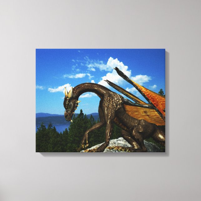 Lake View Wrapped Canvas Print (Front)