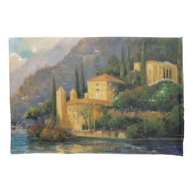 Lake Villa Pillow Case (Front-Left)