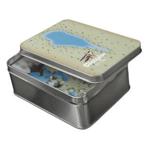 Lake Võrtsjärv Estonia map Jigsaw Puzzle