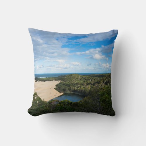 Lake Wabby Fraser Island Australia photo Throw Pillow