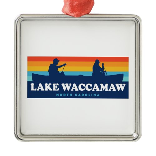 Lake Waccamaw North Carolina Canoe Metal Ornament