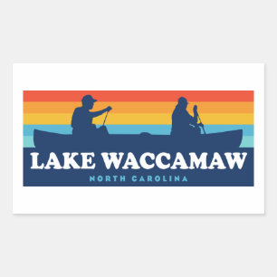 Lake Waccamaw North Carolina Canoe Rectangular Sticker