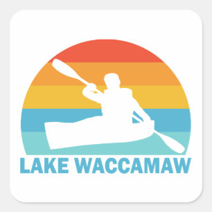 Lake Waccamaw North Carolina Kayak Square Sticker