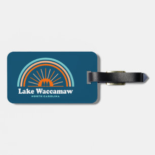 Lake Waccamaw North Carolina Rainbow Luggage Tag