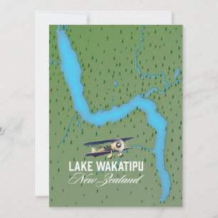 Lake Wakatipu New Zealand map