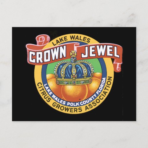Lake Wales Crown Jewel Orange Postcard