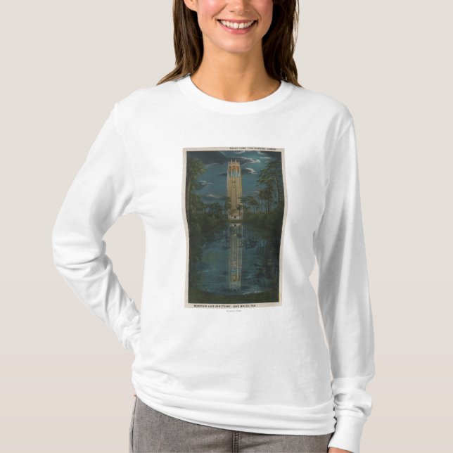 Lake Wales, FL - View of Mt. Lake & Singing T-Shirt (Front)