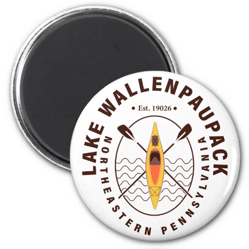 Lake Wallenpaupack Pennsylvania Kayaking Fishing Magnet