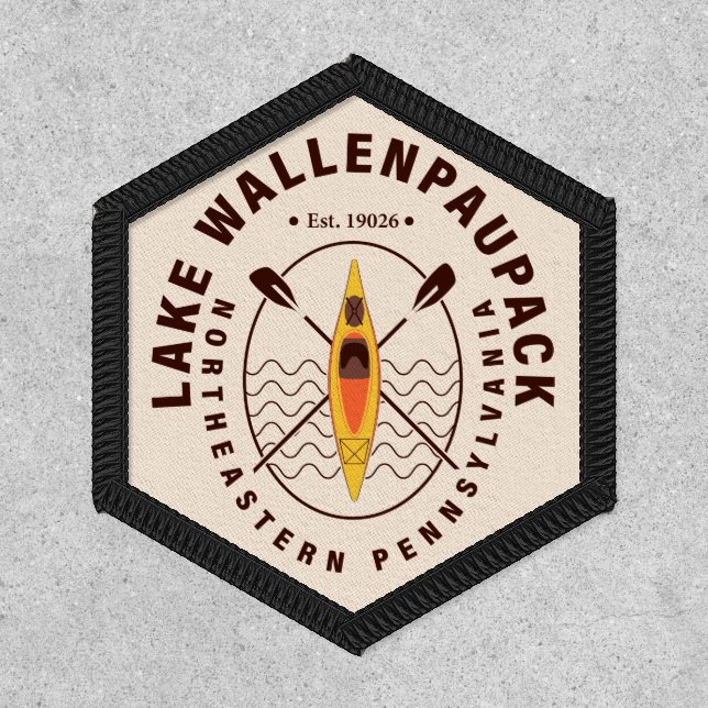 Lake Wallenpaupack Pennsylvania Kayaking Fishing Patch (Front)