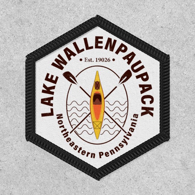 Lake Wallenpaupack Pennsylvania Kayaking Fishing Patch (Front)