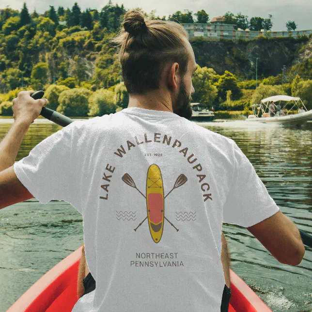 Lake Wallenpaupack Pennsylvania Paddle Boarding TShirt Zazzle