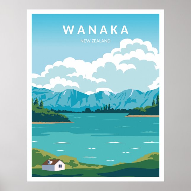 Lake Wanaka New Zealand Poster (Front)