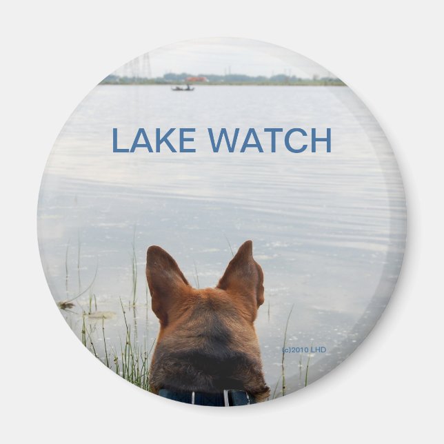 LAKE WATCH DOG MAGNET (Front)