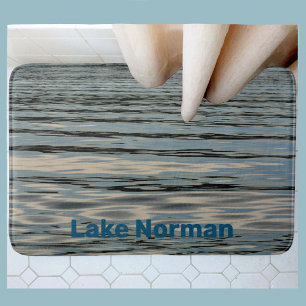 Lake Water Custmizable Lake Name Bath Mat