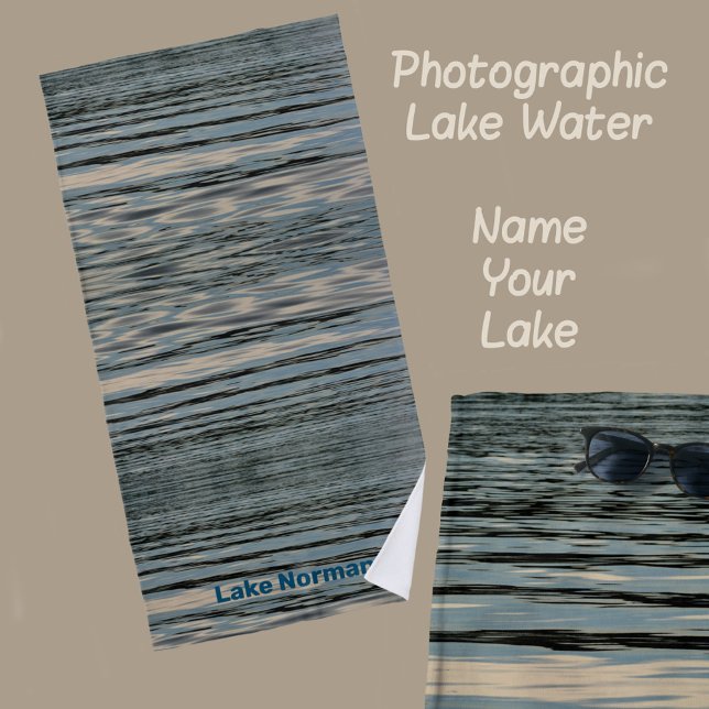 Lake Water Customizable Beach Towel (Creator Uploaded)