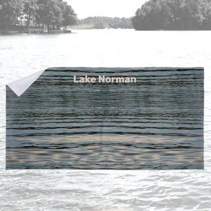 Lake Water Customizable Lake Name Beach Towel