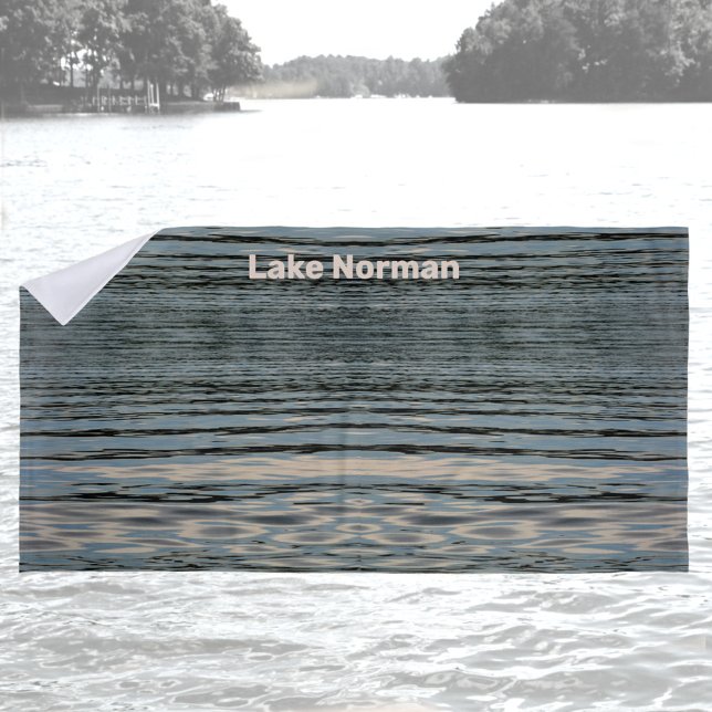 Lake Water Customizable Lake Name Beach Towel (Creator Uploaded)