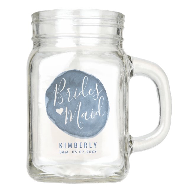 Lake Water Stain | Custom | Bridesmaid Mason Jar