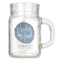 Lake Water Stain | Custom | Bridesmaid Mason Jar