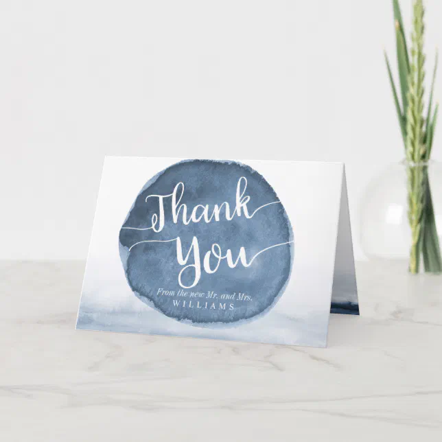 Lake Water Stain Custom Thank You Zazzle