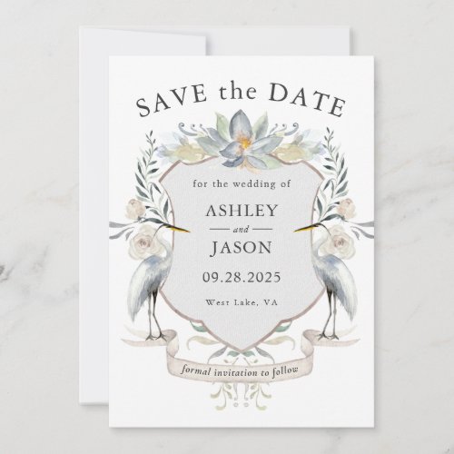 Lake Wedding Nature Inspired Save the Date