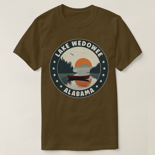 Lake Wedowee Alabama Sunset TShirt (Design Front)