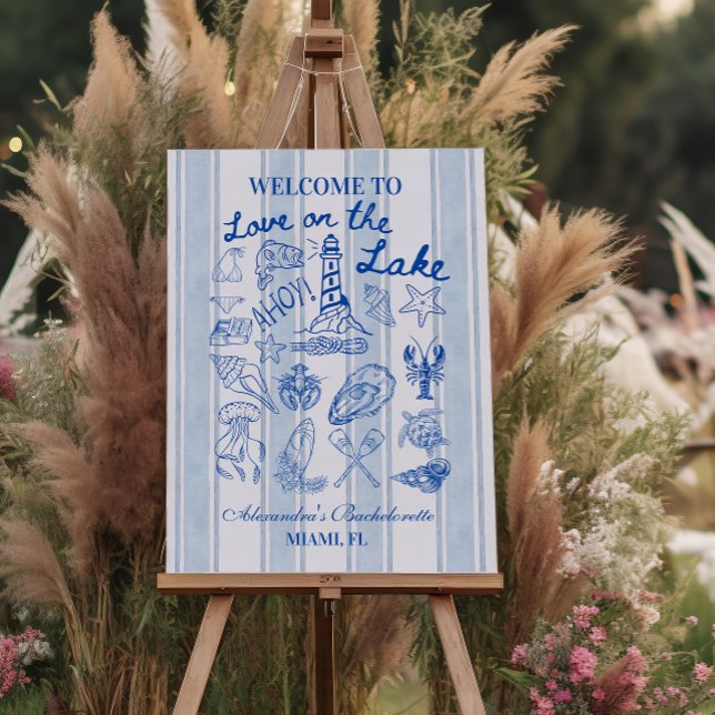 Lake Weekend Bachelorette Party Foam Board (Creator Uploaded)