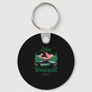 Lake Weekend Vacation Trip Detroit Michigan Keychain