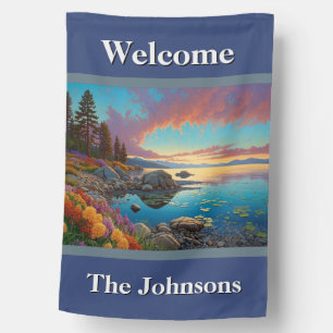 Lake Welcome House Flag