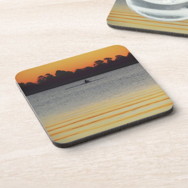 Lake Wendouree Calm Before Nightfall Beverage Coaster (Left Side)