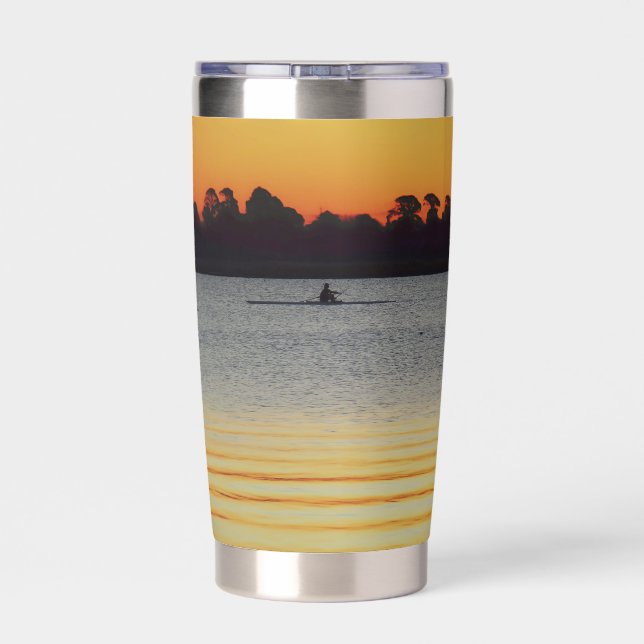 Lake Wendouree Calm Before Nightfall Insulated Tumbler (Back)