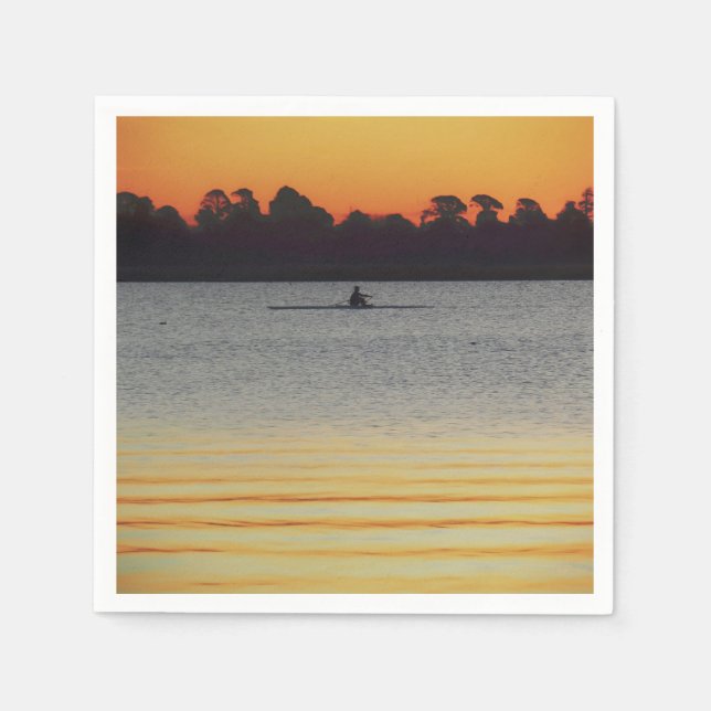 Lake Wendouree Calm Before Nightfall Napkins (Front)