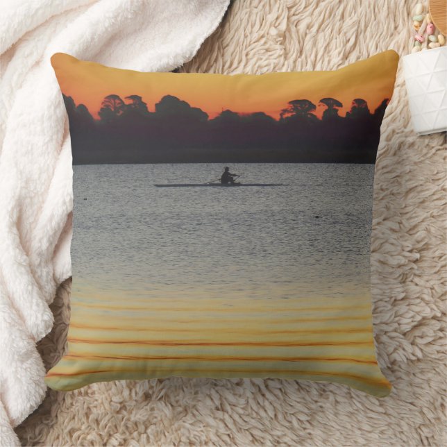 Lake Wendouree Calm Before Nightfall Throw Pillow (Blanket)