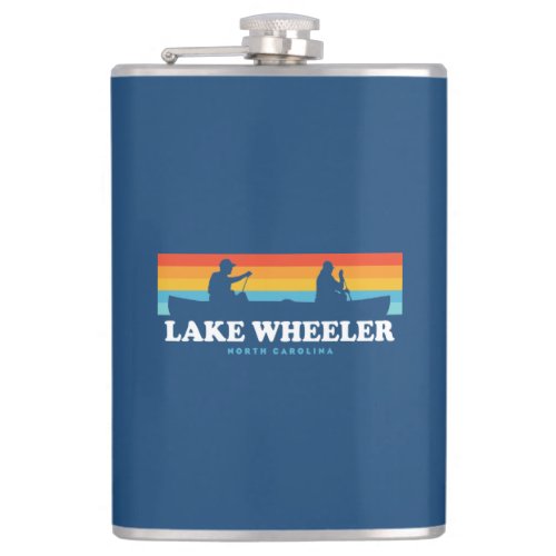 Lake Wheeler North Carolina Canoe Flask