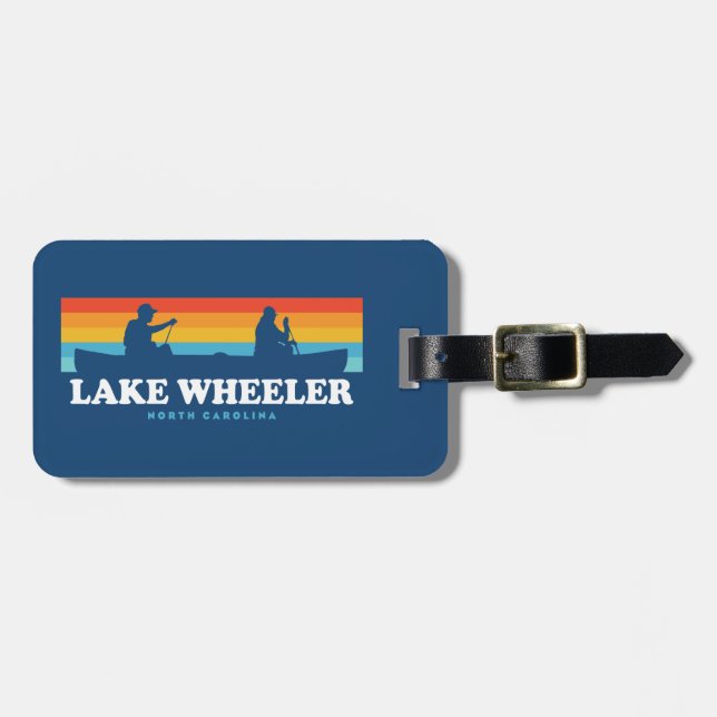 Lake Wheeler North Carolina Canoe Luggage Tag (Front Horizontal)