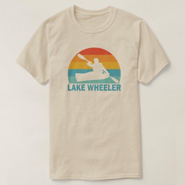Lake Wheeler North Carolina Kayak T-Shirt (Design Front)