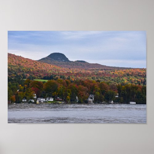 Lake Willoughby Vermont in Autumn Poster