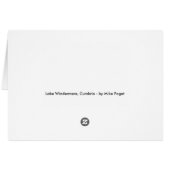 Lake Windermere Cards (Back Horizontal)