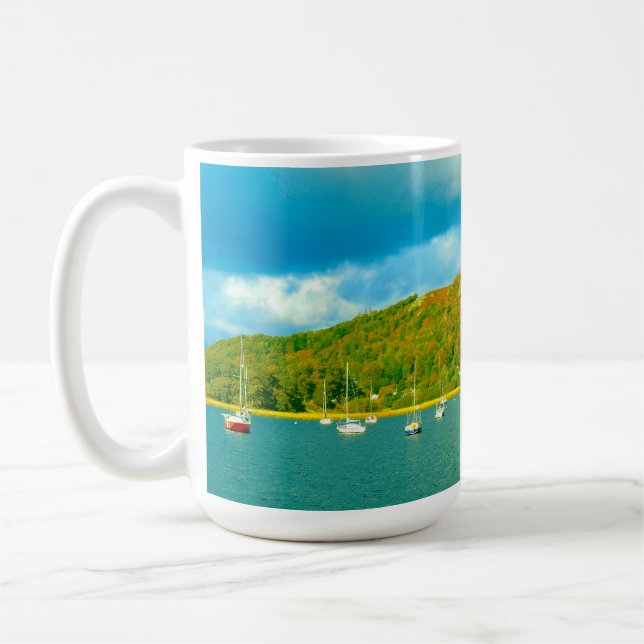 Lake Windermere yachts in Cumbria Coffee Mug (Left)