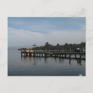 lake windermere's  reflection postcard