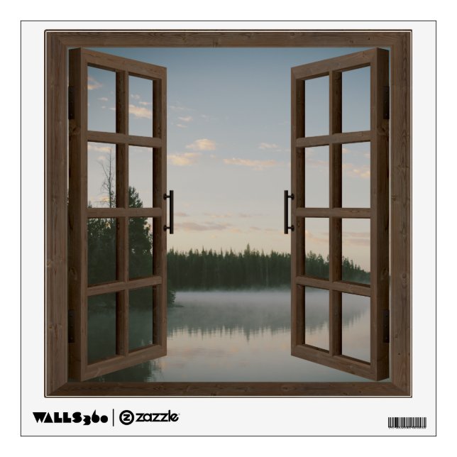Lake Window Frame Wall Graphic (Front)