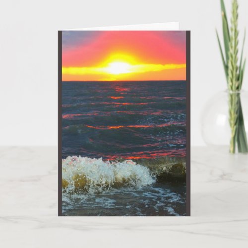 Lake Winnebago Sunset Any Occasion Card