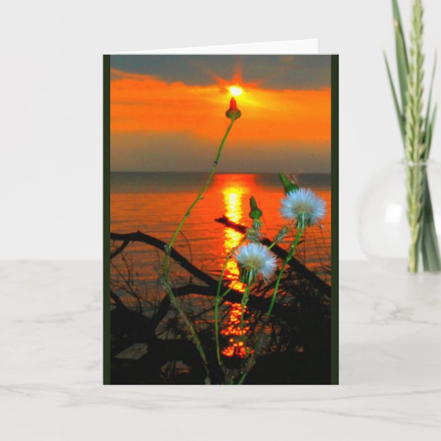Lake Winnebago Sunset Any Occasion Card (Front)