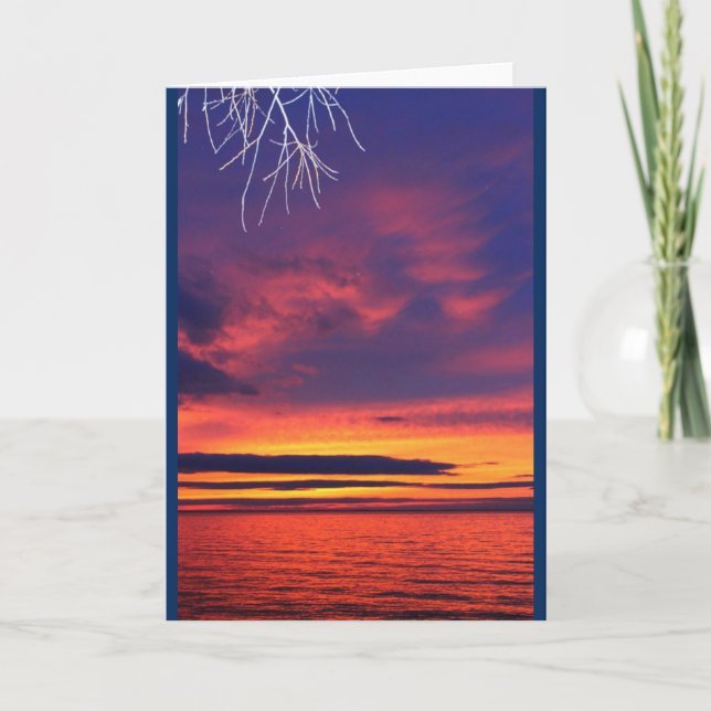 Lake Winnebago Sunset Any Occasion Card (Front)