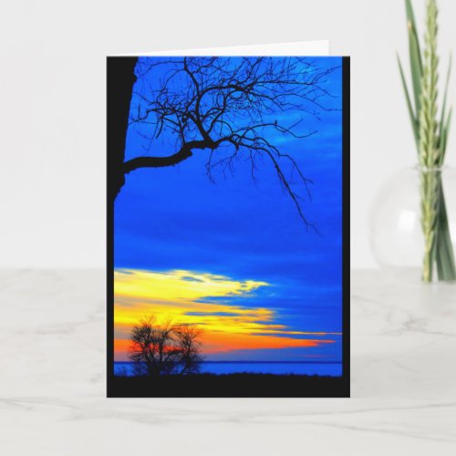 Lake Winnebago Sunset Thinking Of You Card