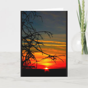 Lake Winnebago Sunset Thinking Of You Card