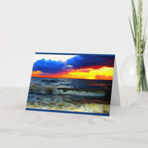 Lake Winnebago Sunset Thinking Of You Card