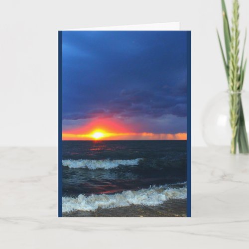 Lake Winnebago Sunset Thinking Of You Card