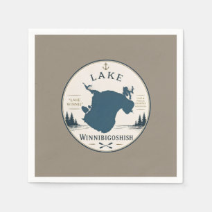 Lake Winnibigoshish Vacation Home Decor & Souvenir Napkins